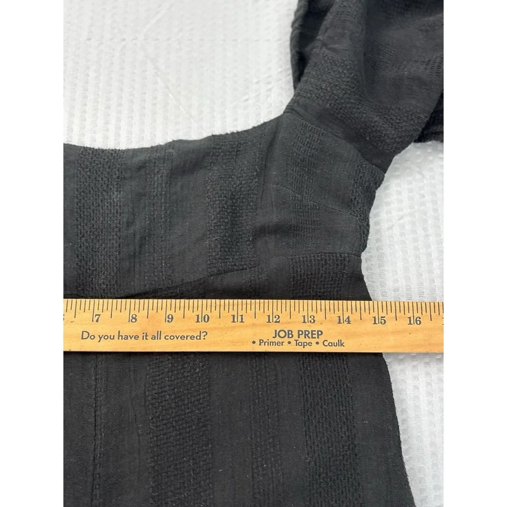 Free People Women's S‎ Black The Ideal Jumpsuit Wide Leg Cotton Line 0285